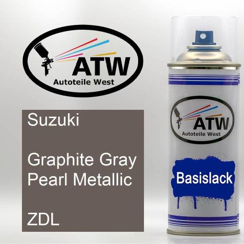 Suzuki, Graphite Gray Pearl Metallic, ZDL: 400ml Sprühdose, von ATW Autoteile West.